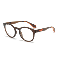 Monturas Ópticas Redondas sin Aro, Lentes de PC con Protección Anti Luz Azul, Gafas Deportivas de Color, Armazón TR90