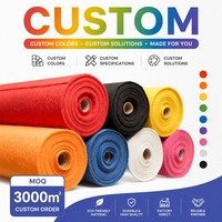 Tela de Fieltro No Tejida 100% Poliéster, Personalizada OEM ODM, Ecológica, Transpirable, Ligera, en Rollo