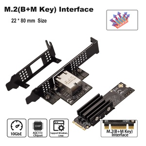 Adaptador de Red Aquantia AQC113C M.2 10Gbps con Cable Ngff PCIe Gen4 X1 2280 a Tarjeta Ethernet RJ45 para Escritorio, Alta Velocidad - Product Image 5