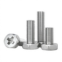 Vis à tête cruciforme et boulons hexagonaux externes en acier inoxydable 304 M3/M4/M5/M6/M8 métriques JQS SZ619