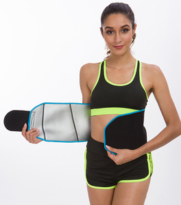 锻炼健身训练聚酯柔软可调细腰腰托修剪器训练器腹部腹部带口袋 - Product Image 3