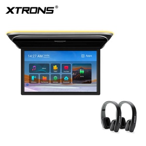 17.3 Inch Electric Motorized Android Car TV Auto Flip Down Monitor with FHD IPS Screen 4+64GB HD Input Built-in Speakers XTRONS - Product Image 3