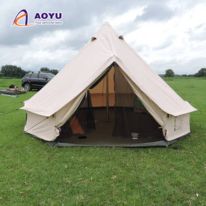 Tente <span class=keywords><strong>de</strong></span> yourte en coton <span class=keywords><strong>de</strong></span> luxe <span class=keywords><strong>de</strong></span> sortie d'usine Durable imperméable quatre saisons une chambre ouverture automatique rapide grande tente <span class=keywords><strong>de</strong></span> cloche pour - Product Image 3