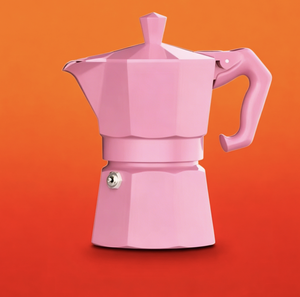 Cafetière <span class=keywords><strong>italienne</strong></span> moderne rose 3 tasses avec une capacité de 0,5 L - Product Image 2