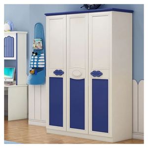 Fabricant chinois Vente directe Meubles de chambre à coucher Armoire bleue pour enfants - Product Image 2