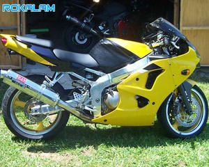 Kit de Carenado para Motocicleta <span class=keywords><strong>Kawasaki</strong></span> <span class=keywords><strong>Ninja</strong></span> <span class=keywords><strong>ZX6R</strong></span> 98 <span class=keywords><strong>99</strong></span> ZX-6R 1998 1999 ZX636 Amarillo, Repuesto - Product Image 1