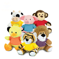 Grosir produsen kustom desain baru membuat Anda sendiri mainan mewah lucu lembut boneka kartun hewan mainan mewah untuk anak-anak
