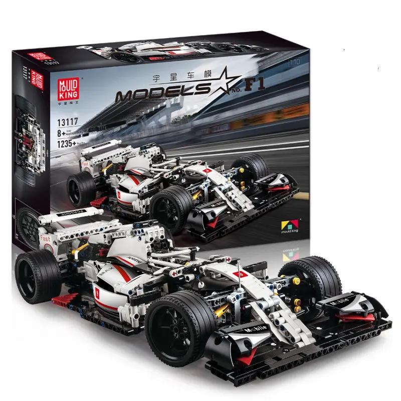 Mould King 13117 Assembly Static Version Model 1:8 Diy Kit Toy F1 Racing Car Building Block Toy Set Diy Assembly