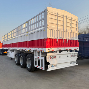 Semi-<span class=keywords><strong>remorque</strong></span> à ridelles 3 essieux robuste pour le transport de marchandises générales - Product Image 4