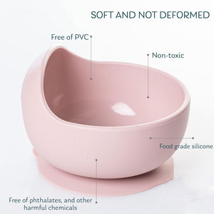 Nouveaux Coffrets Cadeaux Bébé Sans BPA, Vaisselle d'Apprentissage en Silicone avec Logo Imprimé, Assiette, Bol, Bavoirs, Produits d'Alimentation pour Bébé, Vente en Gros - Product Image 3