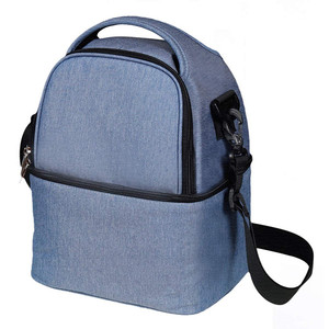 Leakproof Freezable Picnic Box Cooler Insulated Tote <b>Bag</b> <b>with</b> Thermal <b>Shoulder</b> <b>Strap</b> Cooler <b>Lunch</b> <b>Bag</b> Custom Logo Printed Oxford - Product Image 1