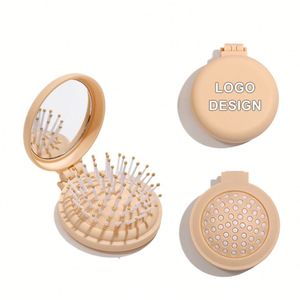 <b>Hot</b> Sale Cute Mini Air Cushion <b>Comb</b> Travel Outdoor Portable Round Bag Women's with Logo - Product Image 1