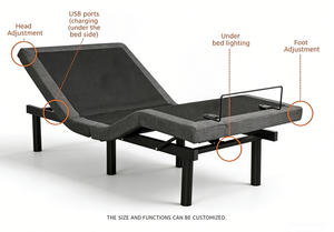 <span class=keywords><strong>Matelas</strong></span> en mousse pliable personnalisé avec base réglable, structure renforcée, idéal pour <span class=keywords><strong>canapé</strong></span>-<span class=keywords><strong>lit</strong></span>, salon, hôtel et petits espaces - Product Image 2