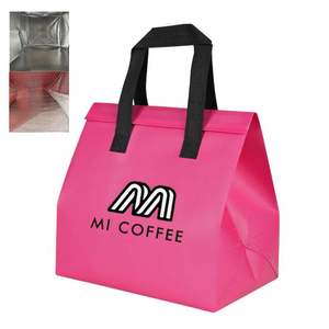 Bolsas Térmicas Aislantes Amarillas con Diseño de Dibujos Animados, Bolsa Enfriadora para 2 Botellas de Vino, Bolsas para Llevar Comida - Product Image 2