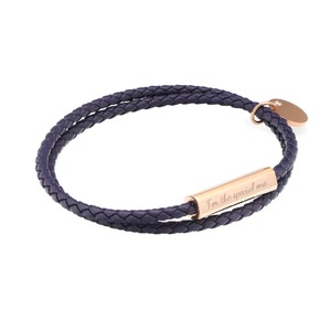 Pulsera <span class=keywords><strong>de</strong></span> Doble Trenzado <span class=keywords><strong>de</strong></span> Acero Inoxidable 316L con PU, Logotipo Personalizable Grabado, Letra Personalizada, Joyería <span class=keywords><strong>de</strong></span> <span class=keywords><strong>Amistad</strong></span> OEM - Product Image 3