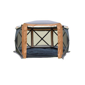 Gran hexágono automático al aire libre un dormitorio tienda a prueba de viento impermeable tela Oxford boda <span class=keywords><strong>playa</strong></span> Camping coche cola cielo cortina - Product Image 1