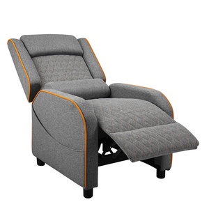 Vente en gros, canapé <span class=keywords><strong>inclinable</strong></span> ergonomique en <span class=keywords><strong>cuir</strong></span> de qualité supérieure en tissu gris Ranger, <span class=keywords><strong>fauteuil</strong></span> avec soutien lombaire, canapé de jeu avec repose-pieds - Product Image 2