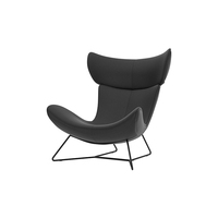 Orangefurn style nordique minimaliste surface colorée réplique en cuir véritable boconcept chaise imola