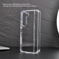Nouvelles coques transparentes pour téléphones mobiles Samsung Galaxy Z Flip 5 4 3 6 Fold 6 5 4 3, étui rigide pliable en acrylique cristallin pour Fold 5