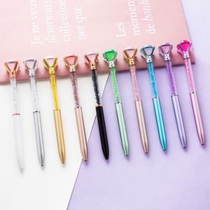 Wholesale of Large Diamond Plastic Pens Stationery Advertising Gifts Ballpoint Pens Crystal Pens by Manufacturers - Product Image 1