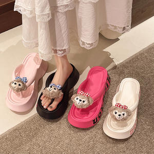 รองเท้าแตะผู้หญิงแบบหนา พื้นกันลื่น สไตล์ใหม่ ฤดูใบไม้ผลิ <span class=keywords><strong>2026</strong></span> ผลิตตามสั่ง ขายส่ง สำหรับใส่ลำลองช่วงฤดูร้อน - Product Image 3