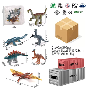6 figurines de dinosaures réalistes en PVC solide, style <span class=keywords><strong>Jurassic</strong></span> <span class=keywords><strong>World</strong></span>, jouets statiques d'animaux - Product Image 6