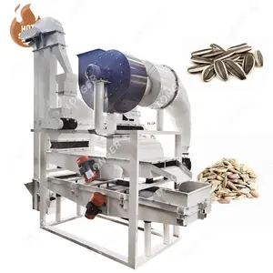 Sunflower Dehusking Buckwheat Dehulling Equipment Raw Oats Sunflower Seed Hulling Machine