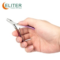 Pince à cuticules de précision Eliter en acier inoxydable, à coupe quart, demi ou complète, en stock