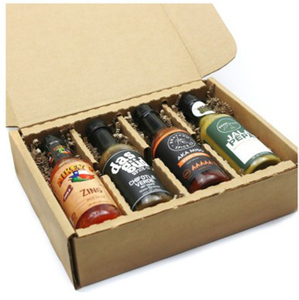 Emballage de bouteilles en verre écologique personnalisé Boîtes en papier d'expédition pour sauce piquante Boîte simple en carton ondulé - Product Image 2