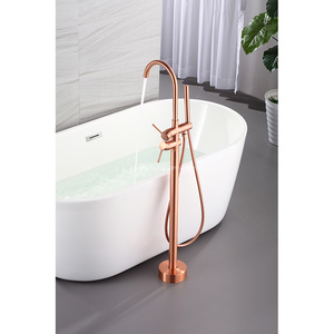 ก๊อกน้ำอ่างอาบน้ำอิสระสีแดงที่จับคู่แบบใหม่หรูหราและแฟชั่น - Product Image 4