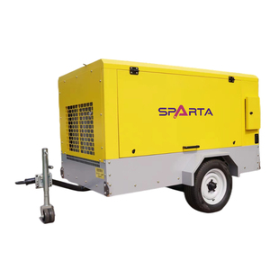 מדחס דיזל באיכות הטובה ביותר 250 Cfm <span class=keywords><strong>8</strong></span> בר 60KW מדחס אוויר בורג רוטרי נייד לסלילת כבישים - Product Image 1