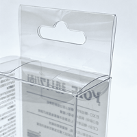 Boîte à dessert transparente en PVC de haute qualité pour animaux de compagnie avec impression de design, emballage en plastique avec couvercle pour cadeau, boîte transparente
