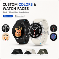 Reloj Inteligente Personalizable al por Mayor OEM ODM, Pantalla AMOLED Redonda de 1.43 Pulgadas, Llamadas, Monitor de Ritmo Cardíaco y Sueño