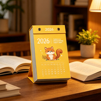 Calendrier de bureau miniature créatif DAMING, impression offset 365 jours, papier couché, film laminé, logo personnalisé, détachable