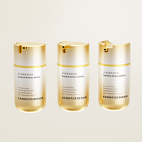 Vente en gros de flacons pompe sans air AS de 50 ml avec interrupteur, design à fond rond pour l'emballage cosmétique