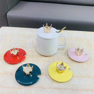 Couvre-tasse en céramique personnalisé, couvercle en céramique pour tasse à café, mug à eau, vente en gros, couvercle pour mug à lait - Product Image 5