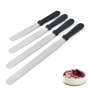 Espátula de metal recta para glaseado de 6/8/10/12 pulgadas con mango de plástico, personalizada de fábrica al por mayor - Product Image 1