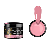 Fournitures en gros OEM/ODM : Gel UV de construction pour extension d'ongles 30g, base acrylique transparente, rose naturel, nude, avec logo personnalisé