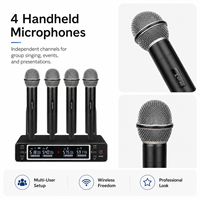 Système de microphone sans fil KU50R UHF pour chant, système de microphone de haute qualité, audio professionnel pour scène live, répétitions de groupe, événements