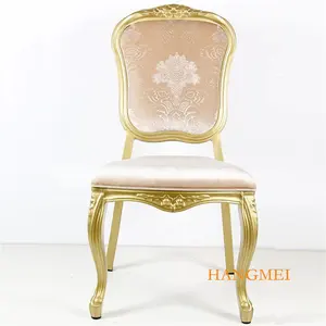 Chaise de banquet marocaine légère de luxe en aluminium souple chaise de salle à manger d'hôtel hôtels appartements supermarchés événements fêtes salons