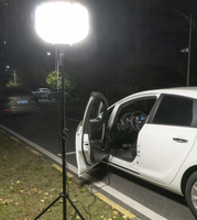 Mini trépied télescopique Sirocco pour éclairage de signalisation routière, tour d'éclairage LED