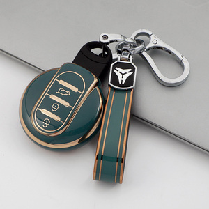 เคสกุญแจรถยนต์ TPU นุ่มคุณภาพพรีเมียม สำหรับ BMW <span class=keywords><strong>Mini</strong></span> <span class=keywords><strong>Countryman</strong></span> Cooper F54 F55 F56 F60 พร้อมพวงกุญแจและกระเป๋า - Product Image 4