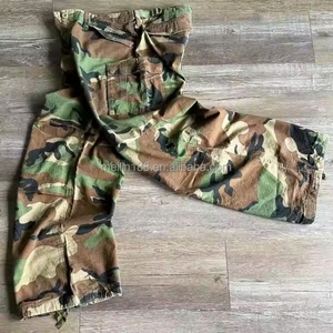Pantalons cargo personnalisés de haute qualité, motif camouflage personnalisé, pantalons de survêtement 100% coton, pantalons cargo baggy pour hommes - Product Image 2