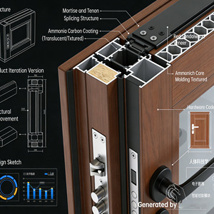 <span class=keywords><strong>Porta</strong></span> d'Ingresso Commerciale di Lusso in Acciaio Inox e Lega di Alluminio, Impermeabile, per Hotel, Appartamenti, Uso Esterno e Centri Commerciali - Product Image 6