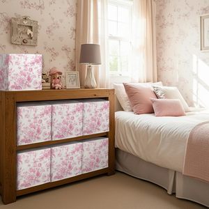 Set of <b>6</b> Foldable Cloth Storage Boxes Closet Dresser <b>Drawer</b> Organizer Fabric Baskets & Bins with Divider <b>Drawers</b> - Product Image 6