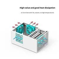 Beniu B6 Châssis NAS 6 baies ATX Grande alimentation PCIe pleine hauteur Serveur noir avec service de stockage de ventilateur