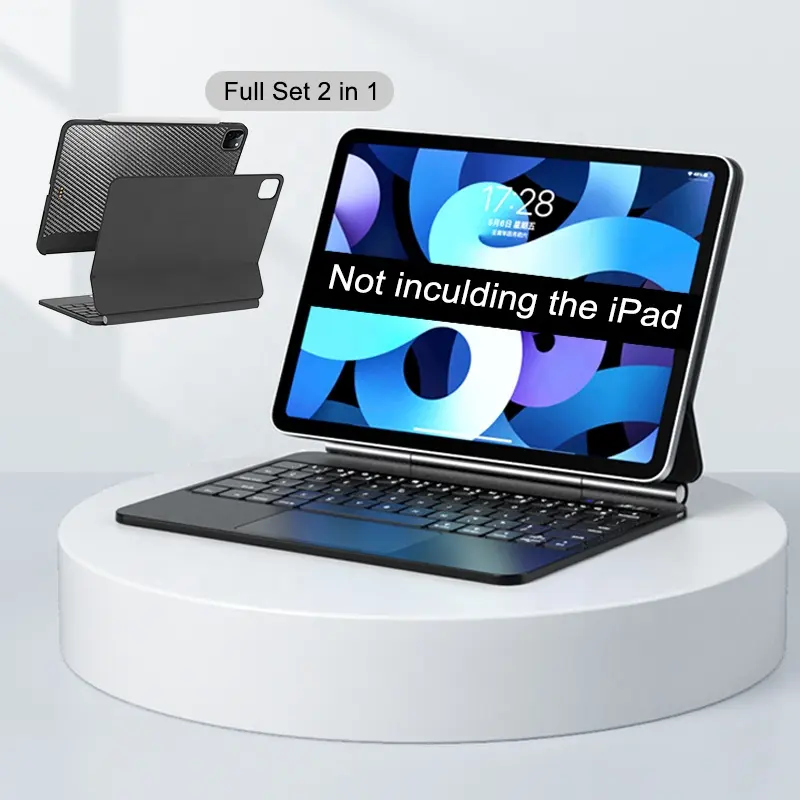 جديد 2in1 الذكية تراكباد لوحة المفاتيح اللاسلكية حافظة للآي باد أبل ماجيك لوحة المفاتيح حافظة لجهاز iPad الهواء 10.9 لباد برو 11 2020 2021 2022