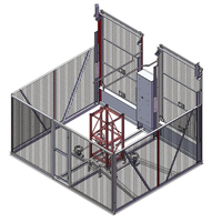 GJJ SC20 Doppelkammer-Mini-Baustellenaufzug für Material- und Personentransport mit PLC-Motor-Getriebe-Kernkomponenten