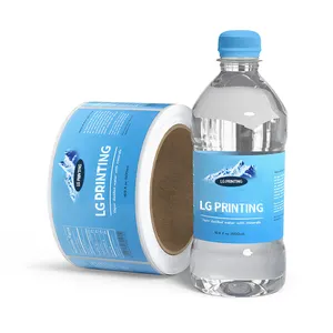 Passen Sie Ihre eigene Marke Wasser etikett Aufkleber Druck Logo Aufkleber Flasche Etikett Wasser hülle Schrumpfen Etikett Aufkleber