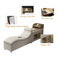 Lits Intelligents Modernes en Cuir Vente en Gros, Lit Multifonctionnel Intelligent Avec Massage et Rangement, Taille King
